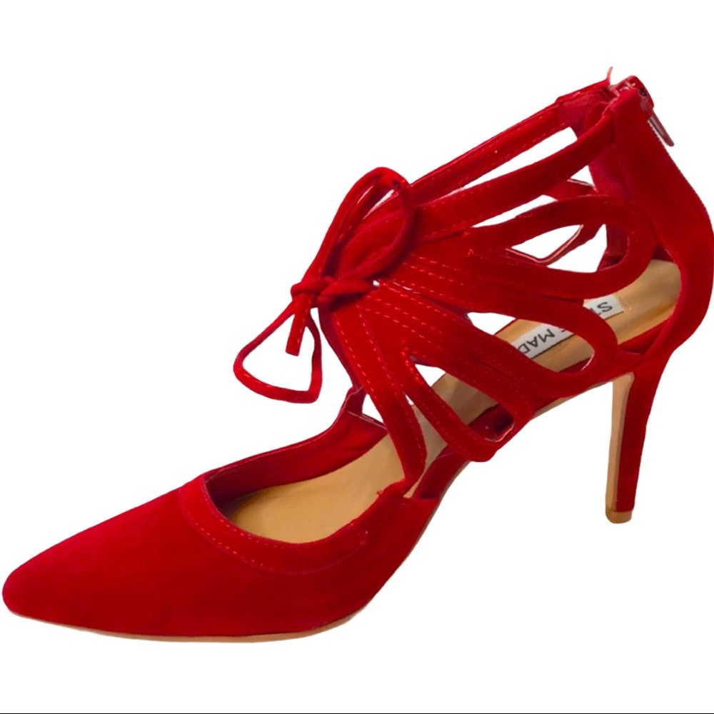 STEVE MADDEN Fiiktion red fabric shoes Size 5.5